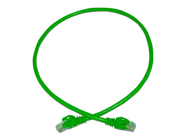 Cable de Red Enson, Cat6, UTP RJ-45 (M-M), 60cm, Color Verde.