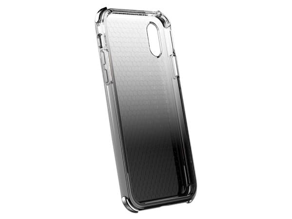 Funda Ballistic Jewel Spark de uso rudo, para iPhone XS MAX con diseño Humo Transparente.