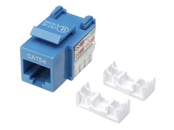 Intellinet Jack categoría 5e, UTP, azul, de impacto