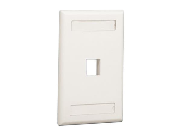 Placa de pared Panduit NK1FNIW, salida para RJ45. Color Blanco.