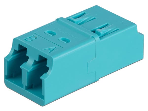 Módulo Acoplador Panduit FADSLCZAQ-L para Fibra Óptica Multimodo, Conector LC Duplex. Color Aqua