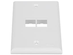 Placa de Pared Vertical Panduit NK2FNWH, Salida Para 2 Puertos Keystone, Color Blanco. - imagen 1