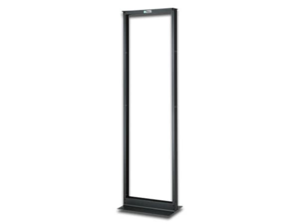 Rack de Aluminio de dos postes Panduit 19". Color Negro.