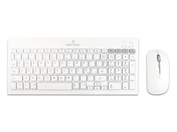 Kit de Teclado y Mouse Perfect Choice Zebrary, Bluetooth, Receptor USB, Batería Recargable, Color Blanco. - imagen 1