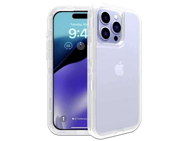 Funda Protectora TEKKU Protect 360 para iPhone 15 PRO Transparente.