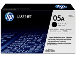 Cartucho de tóner HP 05A Negro Laserjet Original (CE505A). - imagen 1