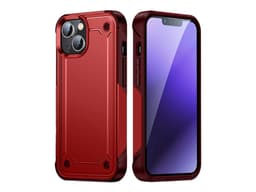 Funda protectora Tekku Tough Cover para iPhone 15, Color Roja. - imagen 1