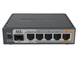 Router MikroTik RB760IGS con 5 Puertos Gigabit Ethernet y 1 Puerto SFP, Dual Core, PoE in, PoE Out. - imagen 1