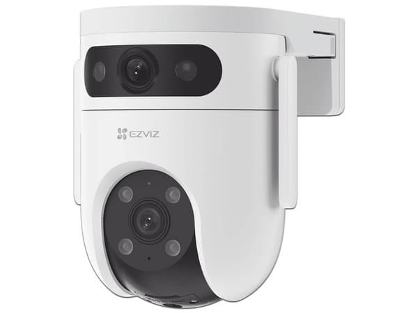 Cámara PT Doble Lente 6MP (3MP+3MP), detección de personas y vehículos con IA, visión nocturna a color, vista simultánea de cámara PT y cámara fija, audio bidireccional.