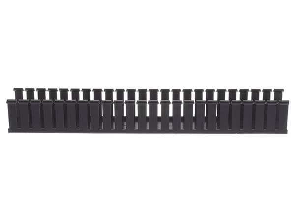 Canaleta Ranurada PANDUIT G4X4BL6 de PVC sin Tapa, Tipo G, Color Negro.