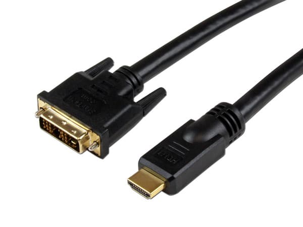 Cable de Video StarTech de HDMI (M) a DVI-D (M), 7.6 m.