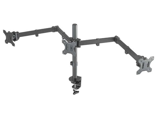 Soporte Manhattan 461658 de escritorio para 3 Monitores de hasta 27".
