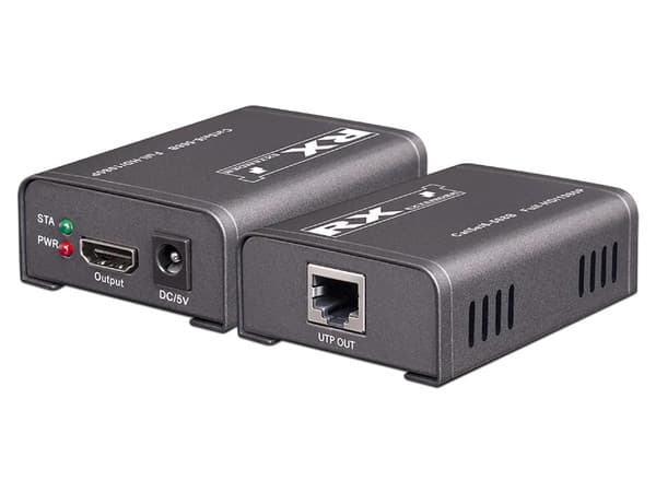 Kit Extensor Provision ISR PR-HDoNet+, hasta 60m, 1x RJ-45, Color Negro.