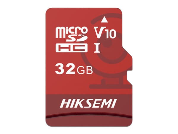 Memoria Hiksemi MicroSDXC UHS-l de 32 GB, Especializada Para Videovigilancia, Clase 10.