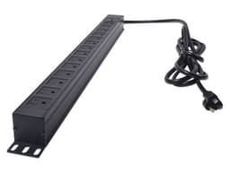 PDU Barra Vertical multicontacto LinkedPro LP-PDU-14C-125V con 14 salidas para montaje en rack de 19". Color Negro - imagen 1