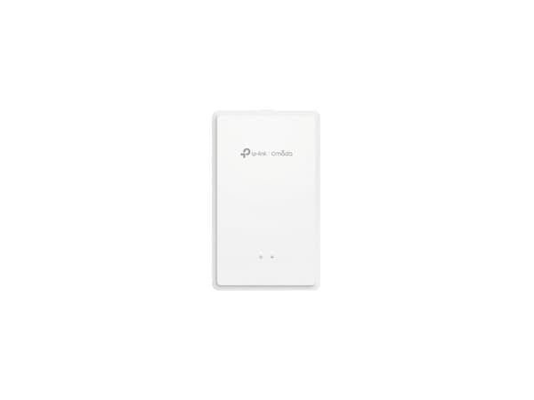 Access Point TP-Link EAP615GP-WALL, de Doble Banda (2.4GHz y 5GHz), 2 Puertos RJ-45, Wireless AX (Wi-Fi6), Color Blanco.