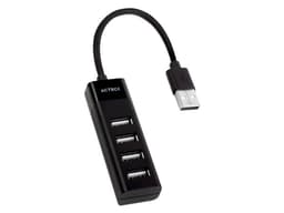 Hub USB Acteck X2 DH420 de 4 Puertos (Convierte 1 puerto USB-A 2.0 en 4). Color Negro. - imagen 1