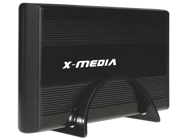 Gabinete X-Media para Disco Duro de 3.5", Convierte tu Disco Duro Interno (SATA) en un Disco Externo USB 2.0. Color Negro.