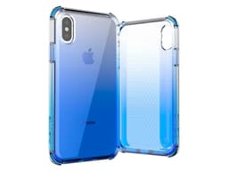 Funda Uso Rudo Ballistic Jewel Spark, para iPhone X y Xs. Diseño Transparente Azul. - imagen 1