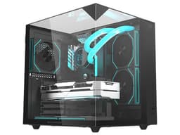 Gabinete, Balam Rush Tank Majestic 6600, Media Torre, 3 Ventiladores ARGB, Cristal, ATX / Micro ATX / Mini ITX, Sin Fuente, Color Negro. - imagen 1