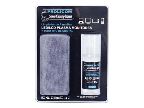 Limpiador PROLICOM de Pantallas LED, LCD Y Monitores, 150ML.