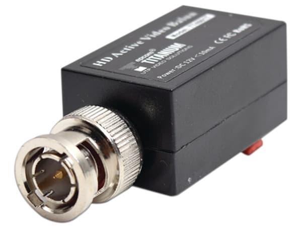 Transceptor de Video Epcom TT4501T de Largo alcance, Hasta 400 m con receptor activo, Resolución 720p / 1080p, para Cámaras de Vigilancia Analógicas. Color Negro