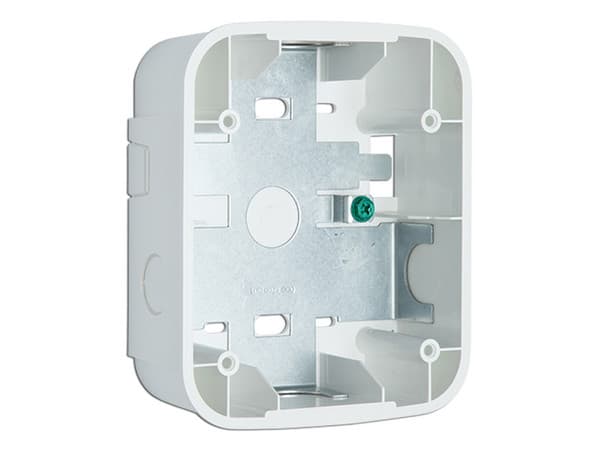 Caja de Montaje en Pared para Sirena, Color Blanco.