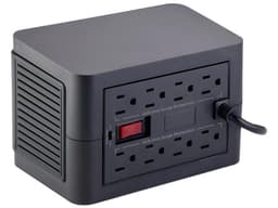 Regulador Acteck RV800 de 400W/800VA, 8 contactos NEMA 15-R, 2 puertos USB. Color Negro. - imagen 2