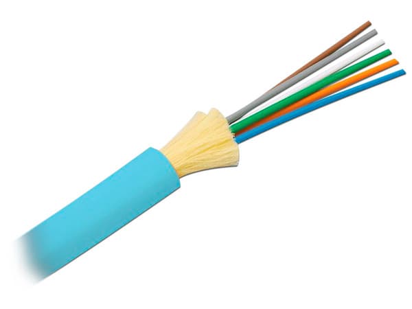 Cable de Fibra Óptica Dieléctrico Panduit Opti-Core de 6 Hilos, Multimodo OM4 50/125mm, OFNR, para uso en interiores. Precio por metro.