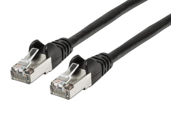 Cable de red INTELLINET, Cat6a, UTP, RJ-45 (M-M), 3m, Negro.