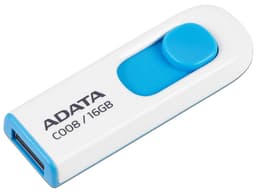Unidad Flash USB 2.0 ADATA Classic C008 de 16GB. Color Blanco - imagen 1