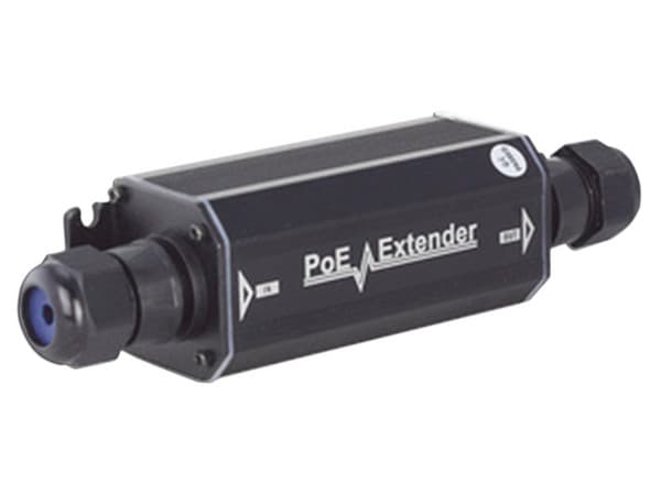 Extensor PoE Epcom hasta 100m, 1 Puerto de Entrada y salida PoE, Protección IP66,
