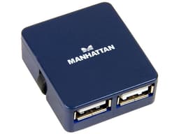 Micro Hub USB Manhattan de 4 Puertos (Convierte 1 puerto USB en 4). - imagen 2