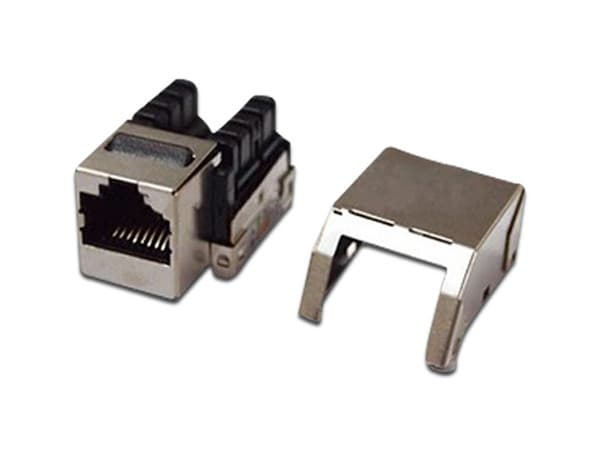 Módulo Jack Tipo Keystone Panduit LP-KJ-530, RJ-45 Cat5e con terminación 110, STP. Color Metal