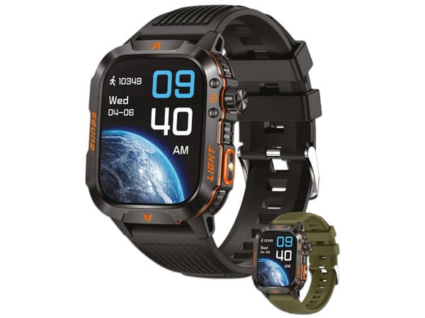 Reloj Inteligente Perfect Choice Deportivo Out-Doors Everest Diseño resistente, ideal para actividades al aire libre, monitoreo de actividad y notificaciones en tiempo real.