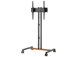 Soporte Móvil Manhattan 462068, Soporta Televisores de hasta 55", hasta 35Kg, Color Negro. - imagen 1