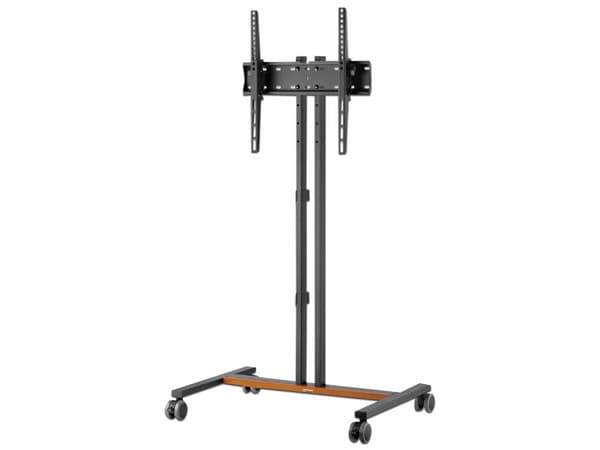 Soporte Móvil Manhattan 462068, Soporta Televisores de hasta 55", hasta 35Kg, Color Negro.