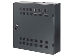 Gabinete Intellinet Mural de 19", 4U de Rieles Horizontales + 2U de Rieles Verticales, Tamaño Reducido, Acero, Color Negro. - imagen 1