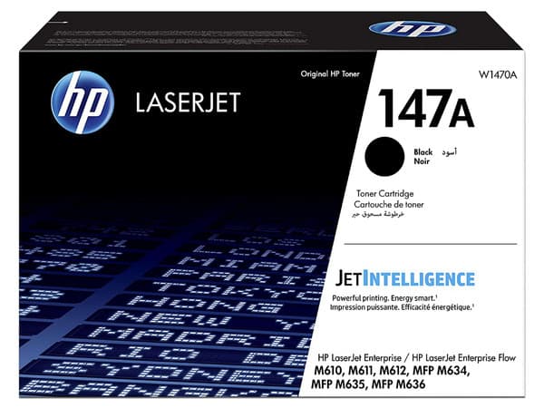 Cartucho de Tóner HP 147A, 10 500 páginas , Color Negro.