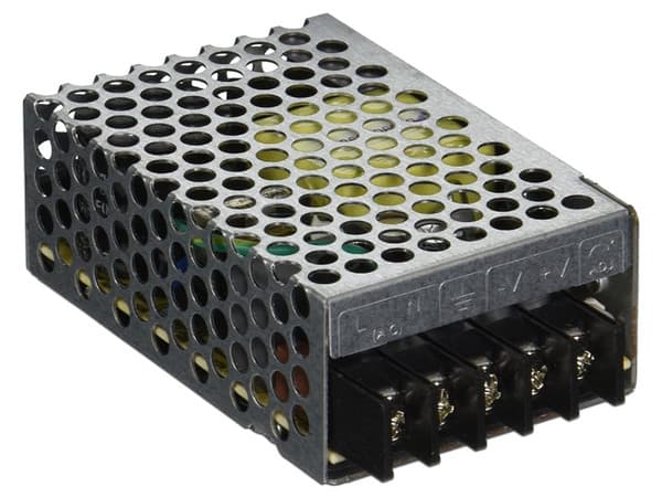 Fuente de Poder Industrial Conmutada Mean Well RS-25-24 de 24Vcd, 25W, 1.1A.