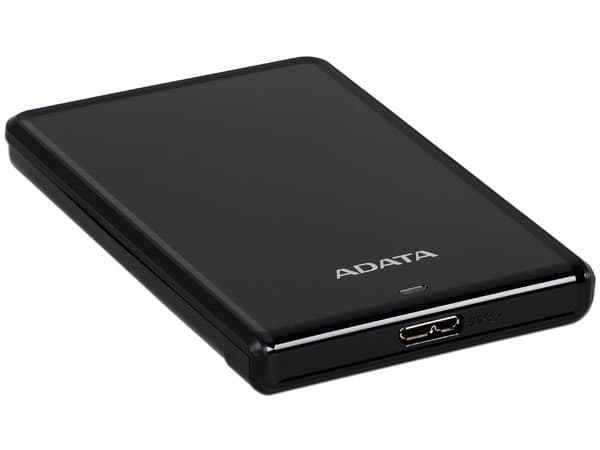 Disco Duro Portátil ADATA SLIM HV620S de 2TB, USB 3.1. Color Negro.