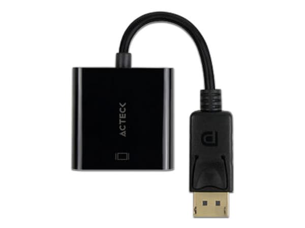 Adaptador Acteck Shift Plus AH435, de DisplayPort (M) a HDMI (H). Color Negro.