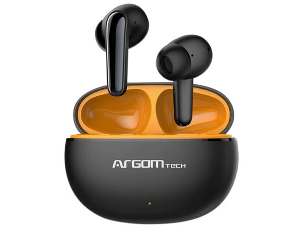 Audífonos Inalámbricos Argomtech Skeipods ARG-HS-5020BK con Estuche de Carga, Bluetooth, Resistente al Agua.