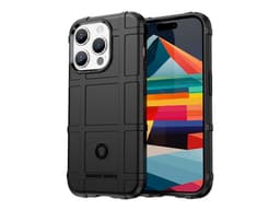 Funda protectora Tekku Rugged Shield para iPhone 15 Pro, Color Negro. - imagen 1