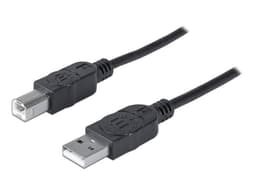 Cable Manhattan USB V2.0 A-B 0.9M Negro - imagen 1