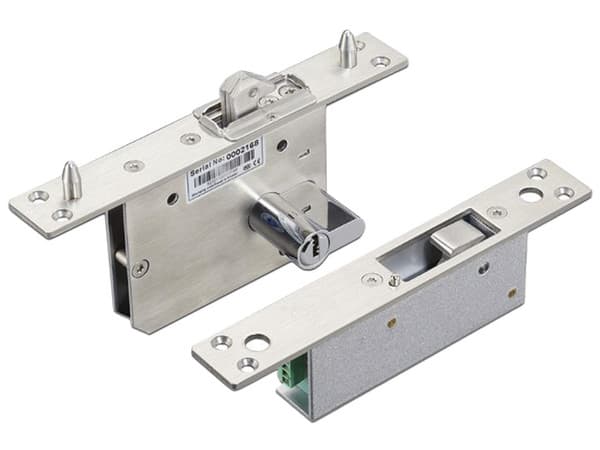 Cerradura eléctrica AccessPRO para puertas corredizas tipo gancho, Abierto en caso de falla, IP65.