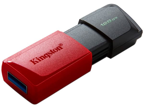 Unidad Flash USB 3.2 Kingston DataTraveler Exodia M de 128GB. Color Rojo.