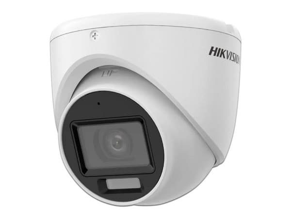 Cámara de Vigilancia tipo Domo Hikvision DS-2CE76K0T-LMFS de 5MP (2960 x 1665), IR hasta 30m, Luz Blanca hasta 20m, Micrófono Integrado, IP67.