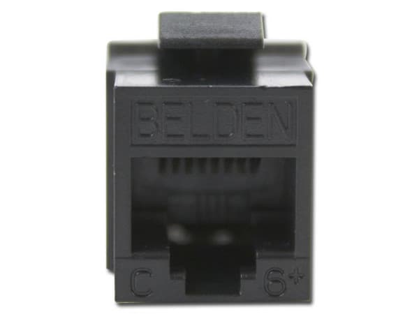 Conector Jack Modular BELDEN Cat6e. Color Negro.