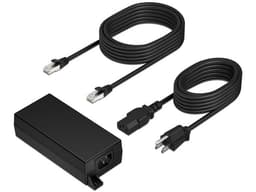 Adaptador de Corriente Poly PoE++ de 65W, Incluye Cable UTP Cat 6A de 3.66m, 120V. - imagen 1
